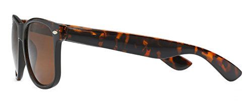 Sunglasses Classic 80’s Vintage Style Design (Tortoise, Brown Smoke)3