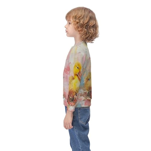 Yellow DucklingChildren's Casual Pullover Sweatshirt Loose Fit7-9Y3
