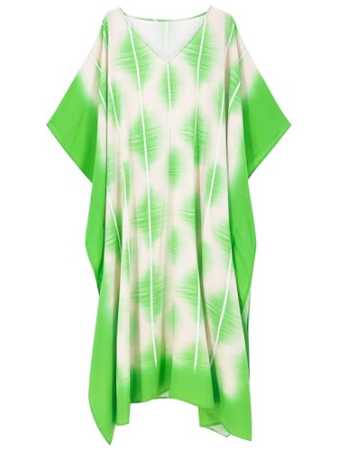 Image of Moss Rose Kaftan Dresses for Women Summer Swimsuit Cover up Caftan Dress