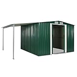 ✅ Medidas totales:386 x 259 x 178 cm (ancho x profundo x alto); Dimensiones del cobertizo: 257 x 259 x 178 cm (ancho x profundo x alto)
