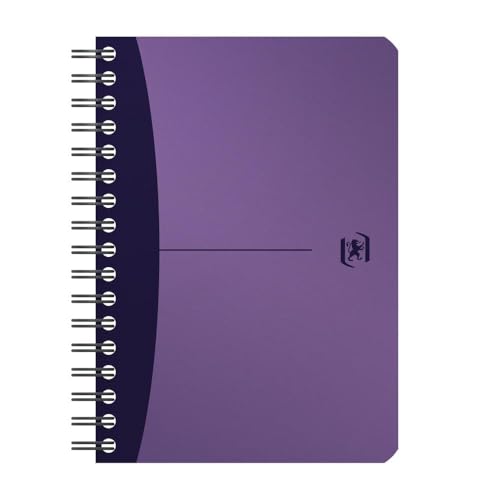 Oxford Spiralblock A6, kariert, Urban Mix, Spiral-Notizbuch, 4 Farben, 10 Stück