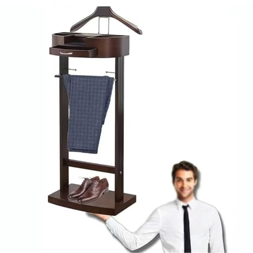 Porte-manteau anti-rides en bois pour optimiser le rangement du dressing