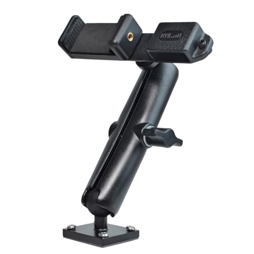 HYS Heavy Duty Drill Base Mount for Smartphones&All HT Amateur Radio with Belt Clip, Drill Base Tablet Holder for Trucks, Wall mounting, Commercial Vehicles, for 1.85