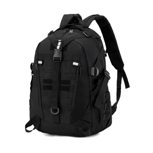 Mochila Tática 40L Impermeável com Compartimento para Notebook para Atividades Outdoor(Preto)