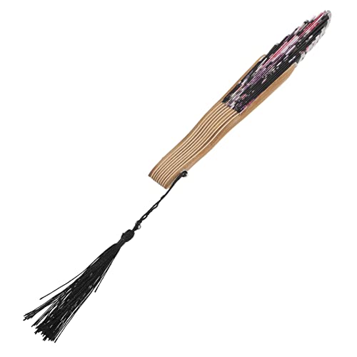 Imagen de PRETYZOOM Ventilador De Quilla Ventilador Plegable Retro Ventilador De Mano Ventilador De Tela De Japonés Ventilador De Mano Ventilador Plegable Plegable De Mano Ventilador De Tela