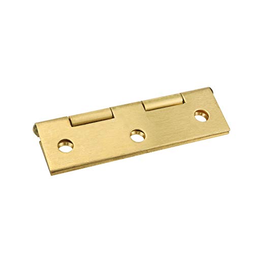 Honjie 3 Inch Square Corner Hinge Brass Home Furniture Hardware Door 4 Pcs With Screws #TOP4
