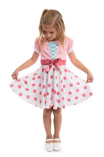 Little Adventures Bo Peep Twirl Dress Up Costume - Machine Washable Child Pretend Play Party Dress (Size 4)
