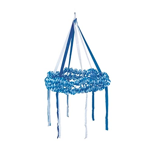 Dekokranz aus Papier Bayrisch Blau Ø75 cm | schwer entflammbar