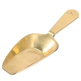 INOOMP Praktischer Teelöffel aus Messing für Losen Tee Kleiner Messing Küchenlöffel Metallische Teeschaufel für Teezubehör