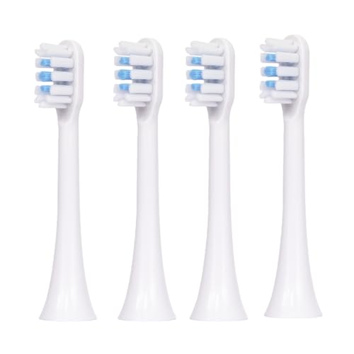 Cabezal de cepillo eléctrico accesorio. Compatible con SOOCAS X3U/D3/X5/X3/X1/V1/V5/X3Pro/D2 cepillos eléctricos(4PCS White)