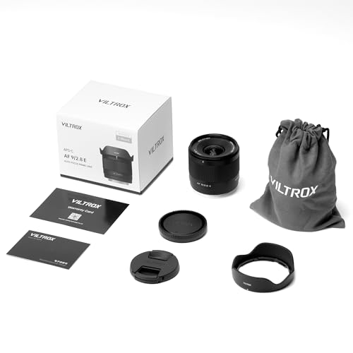 VILTROX 9mm F2.8 E, AF 9mm F2.8 E Mount Lens for Sony E, APS-C Prime Wide Angle Lens for Sony a6400 a6500 a6600 ZV-E10 FX30 a93 ZV-E10II a7Ⅲ a7RⅢ a7Ⅳ a7RⅣ a7CII