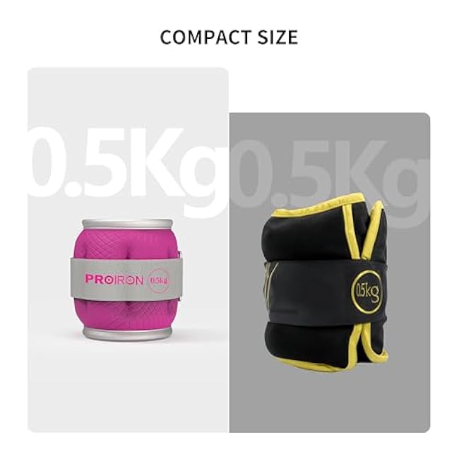PROIRON Ankle Weights Wrist Leg Weights for Women Men 2/4/6/8LBS Reflective Ankle Weight Set for Fitness Exercise Jogging Aerobics