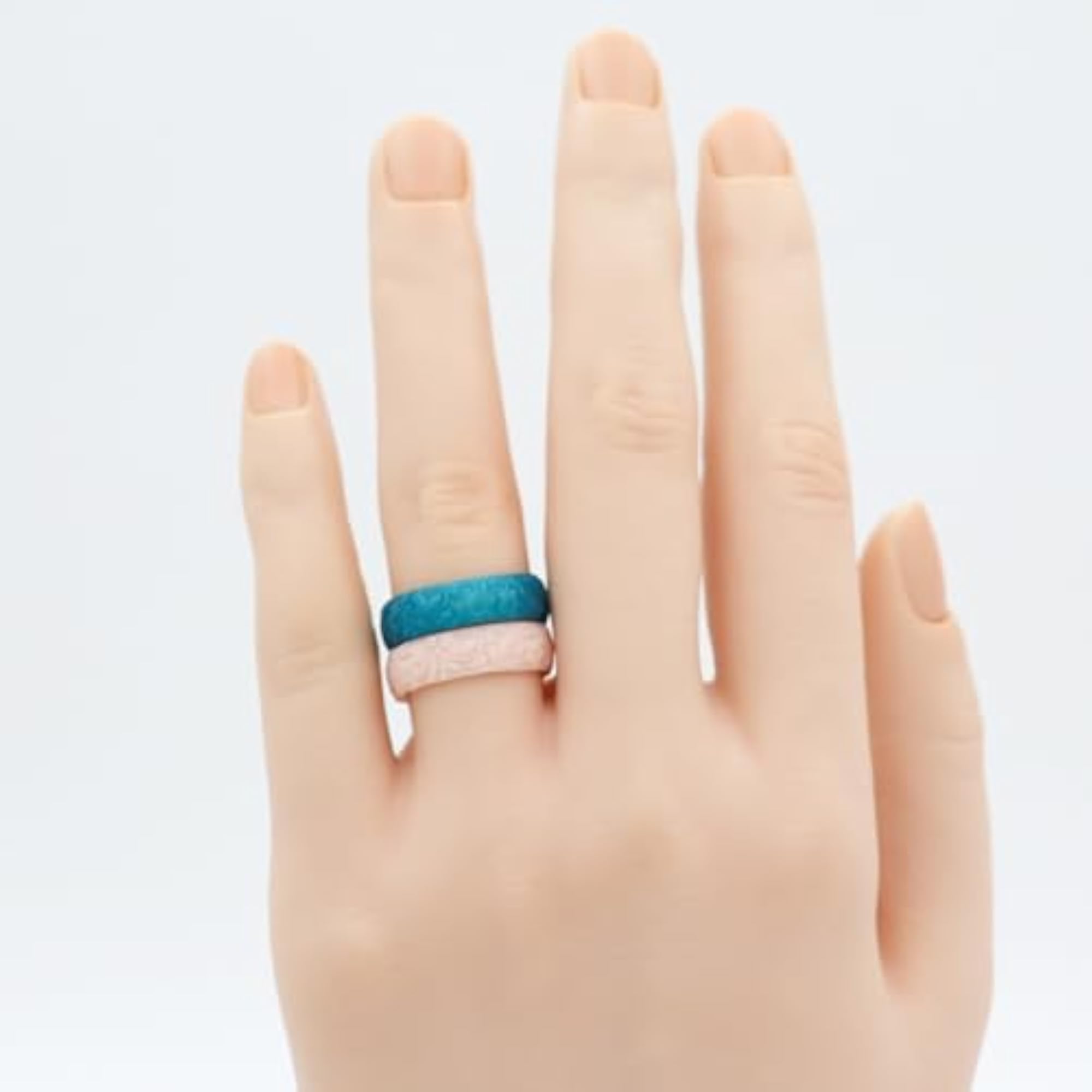10pc Stackable Silicone Rings for Women, Hypoallergenic