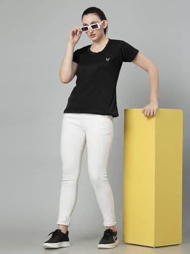 UZARUS Women's Comfort Active Fit Workout Top Sports Gym T-Shirt