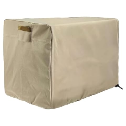 Joramoy Outdoor Generator Covers Waterproof UV Protection Heavy Duty 600D Oxford Cover Universal for Wen 56310ic & Wen 3800 & Predator 3500 (24x 18x 20 inch) Khaki Cover
