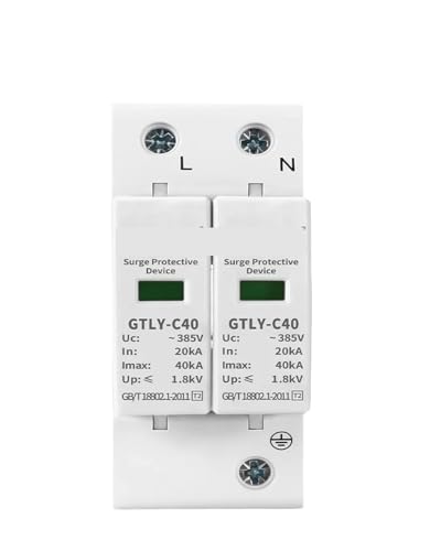 Parafoudre solaire de haute précision 2P AC 385V protection maximale 20KA 40KA