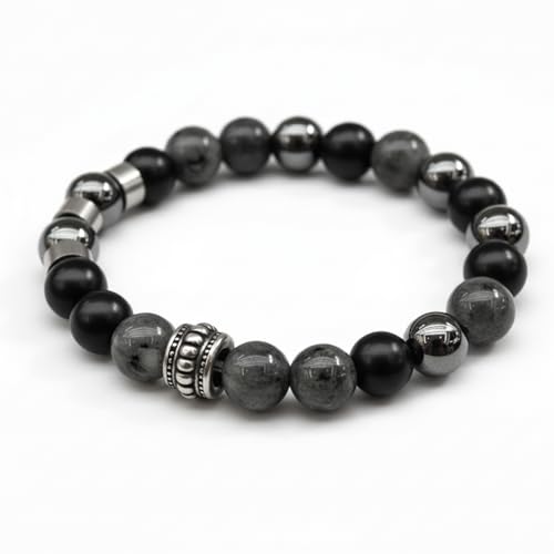 Image of THE MEN THING Natural Stone Bracelets - Adjustable Beaded Wristwear for Men & Boys (Multi-Design Collection)