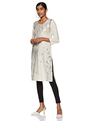 Image of BIBA Women's Rayon Straight Kurta