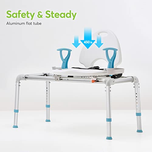 Reviews for OasisSpace Heavy Duty Sliding Bathtub Transfer Bench 450lbs