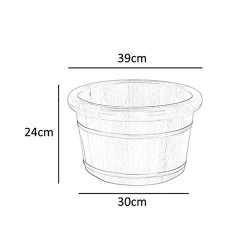 Baño de pies de madera para spa y masaje miniatura 5