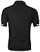 HOTOUCH Mens Casual Short Sleeve Polo T-Shirt Lightweight Slim Fit Polo Shirt (Black XXL)