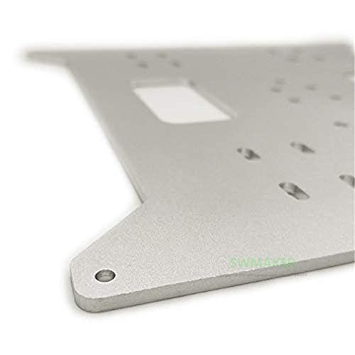 Lysee 3D Printer Parts & Accessories - Y Carriage Replacement Upgrade Aluminum Plate for Maker Select, Duplicatior i3 and i3 Mega 3D Printers - (Color: Silver)