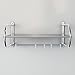 Scaffali da cucina Scaffale in acciaio inox Attaccatura a muro da cucina Forno a microonde rack Scaffale Scaffale Cucina accessori Porta spezie per cucina (dimensioni : 49cm)