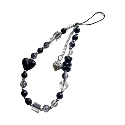Fashionable Sturdy Resin Heart Phone Chain for Trendy and Unique Look Styles