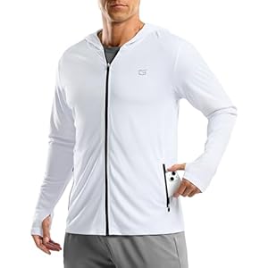 G Gradual Men’s UPF 50+ Sun Protection Hoodie Jacket Lightweight Full Zip Hoodies Long Sleeve Shirts for Men Hiking Fishing
