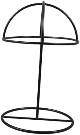 Hemobllo Metal Hat Holder Dome Design Cap Display Table Accessories Organizer Decorative Shelf for Home and Shop Black Small