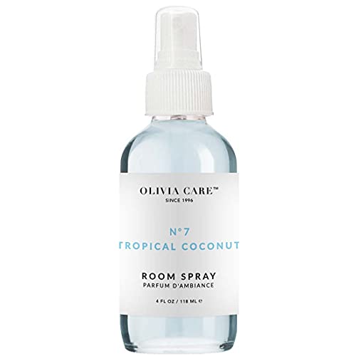 Olivia Care Room Spray Tropical Coconut – Made With All-Natural Essential Oils – Blissful, Refreshing, Relaxing Scent, Fragrance & Air Freshener – No Harmful Chemicals & Non-Toxic - 4 Fl Oz #TOP20
