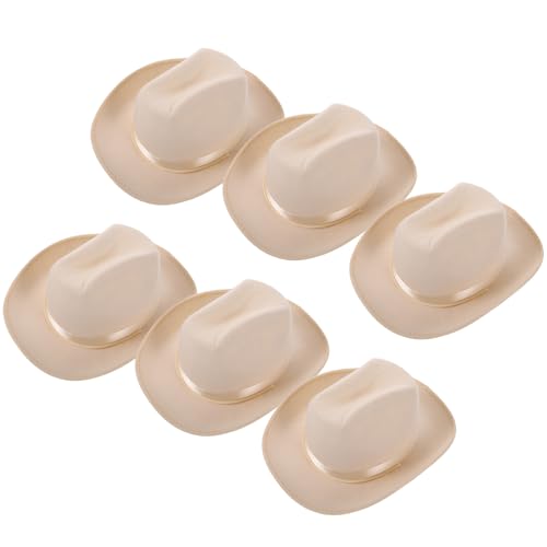 Chapeaux de cowgirl pour séances photo de vos enfants : style western beige Uonlytech