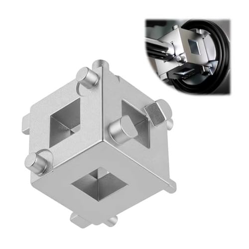 TSIEBRV Cube Brake Caliper Compression Tool Driven by 3/8" Tool,6-face Car Rear Brake Caliper Tools for Returning Brakes Pistons,Sturdy Disc Brakes Calipers Piston Compressor Tools