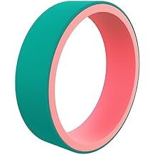 QALO Womens Rubber Silicone Ring, Switch Reversible Rubber Wedding Band, Breathable, Durable Engagement Silicone Ring, 6mm Wide 1.85mm Thick