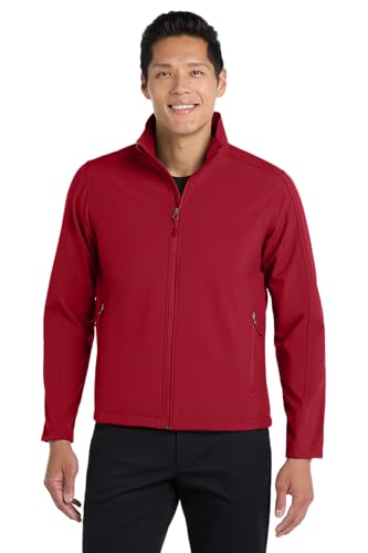 Port Authority Core Soft Shell Jacket, M, Rich Red