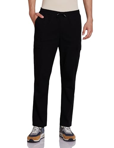 Image of Amazon Brand - Symbol Men's Regular Fit Cargo Trouser (Elasticated Waistband | 100% Cotton | Pants)