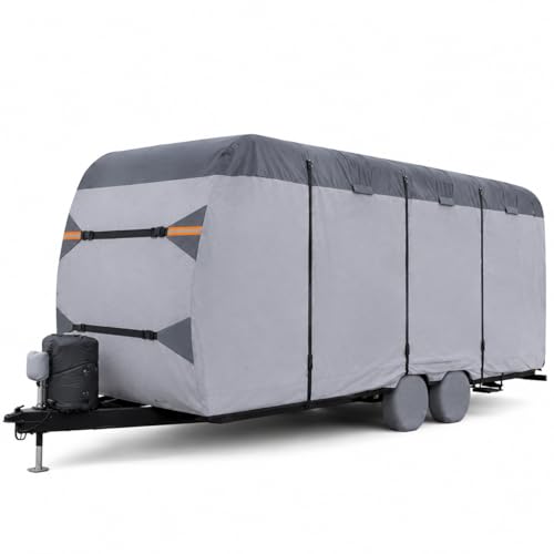 Qoyydsdbl Funda Robusta de 7 Capas para Caravana Winnebago Access 324RLS 2019-2026 324' L×105' W×108' H, Lona Resistente al Viento y a la Nieve con Correas de sujeción reforzadas 4+2, protección UV