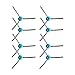 TAHURWOTJ 8pcs,Compatible for SENCOR，4200BK 4250SL 2230TI 6250 9250 9200S Robot Vacuum Cleaner Accessories Side Brush Replacement Parts