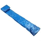 Cubierta rectangular resistente para piscina, lona de polietileno gruesa con protección resistente a los rayos UV para todo tipo de clima, protección contra desechos y calor (305 x 183 cm)