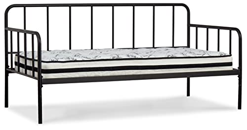 Signature Design By Ashley Trentlore Modern Metal Platform Day Bed, Twin, Black #TOP2
