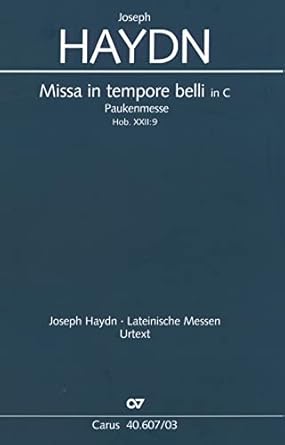 Missa in tempore belli (Klavierauszug) PaukenMesse Hob. XXII9, 1796