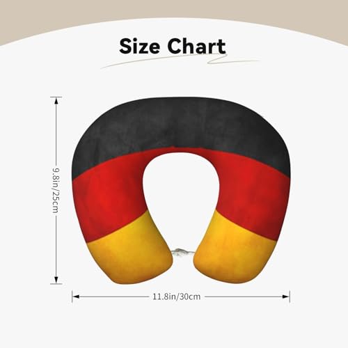 Almohada de Viaje con Diseño de Bandera de Alemania miniatura 5