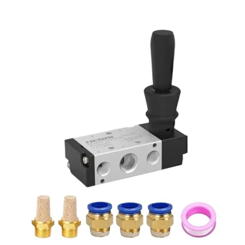 Vanne de commande manuelle 4H210-08 pneumatique 5/2 avec silencieux d'air