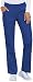 Cherokee Women's Scrubs Flexibles Mid-Rise Knit Waist Pull-On Missy Fit Pant, Royal, Small