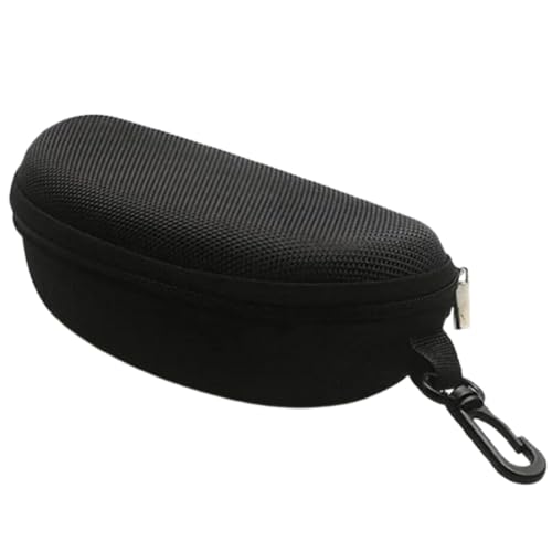 Boolavard Hard Shell Sunglasses Case | Unisex Protective Eyeglass Case | Glasses Case Holder with Hanging Hook