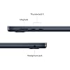 Apple MacBook Air 15.3, M4 Chip with 10-Core CPU and 10-Core GPU, Early 2025, Midnight, 16GB, 70W Adapter, 1TB