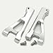for Arrma 1/10 Seton AR330371 Aluminum Front Upper Suspension Arms Silver