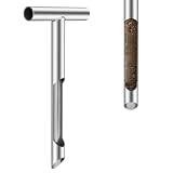 chamlai 12 Zoll Bodenprobenstecher aus Edelstahl mit T-Griff, Bodenprobennehmer f&uuml;r Bodenproben, Robustes Bodenprobenger&auml;t f&uuml;r Garten, Rasen, Landwirtschaft und Bodentests