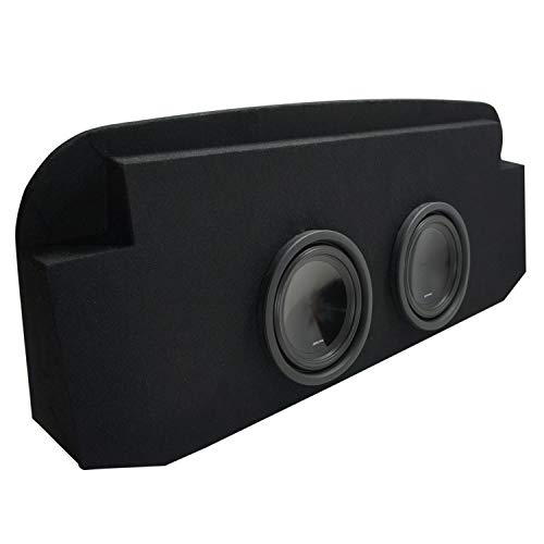 American Sound Connection Compatible with 2002 2003 2004 2005 2006 2007 2008 2009 2010 2011 2012 2013 Chevy Avalanche Behind Seat Alpine SWT-10S4 Car Audio Subwoofers Dual 10