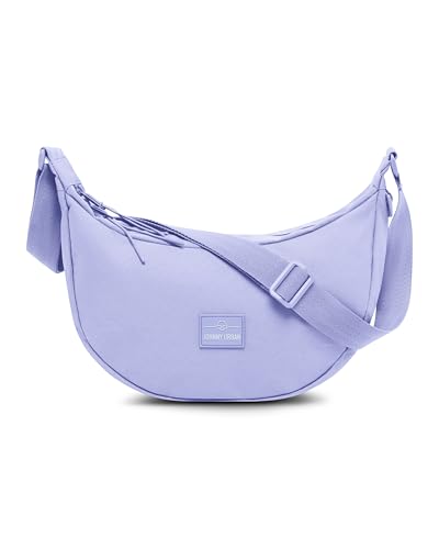 Johnny Urban Bolso Bandolera Mujer Hombres Morado - Ally Small - Half Moon Bag - Bolso Riñonera de Media Luna - Medio Bolso Redondo con Correa Ajustable - Repelente al Agua